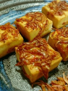 ぷちおかず♥はんぺんの桜エビマヨ焼き-レシピのメイン写真