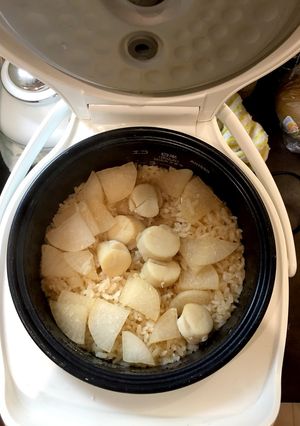 ホタテ大根の炊き込みご飯-レシピのメイン写真