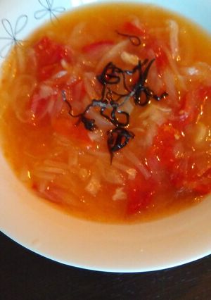 トマトの酸辣湯風スープ-レシピのメイン写真