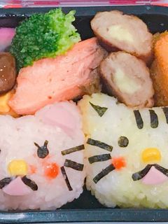 ねこ キャラ弁 幼稚園 お弁当-レシピのメイン写真