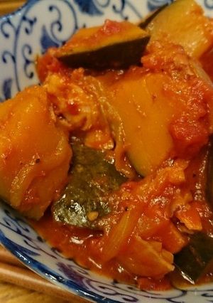 かぼちゃのトマト煮-レシピのメイン写真