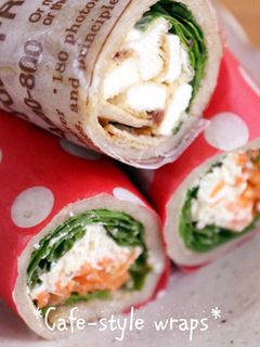 カフェ風♪ラップサンド★そば粉で-レシピのメイン写真
