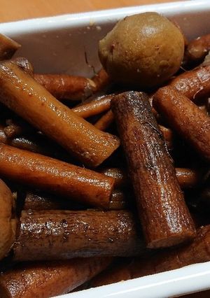 ゴボウの梅干し煮♪-レシピのメイン写真