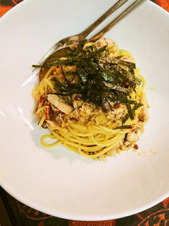 わらさポン酢サルサソース残りDEパスタ-レシピのメイン写真