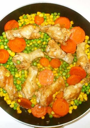 鶏手羽元の蒸し焼き♪簡単ケチャップ味-レシピのメイン写真