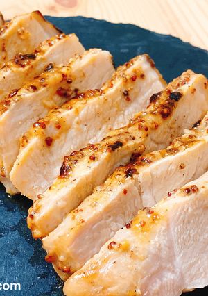 オーブンで簡単！豚ロースのマスタード焼き-レシピのメイン写真