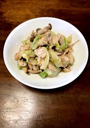 ささみとキャベツの生姜ポン酢和え-レシピのメイン写真