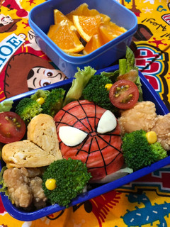 キャラ弁 スパイダーマン-レシピのメイン写真