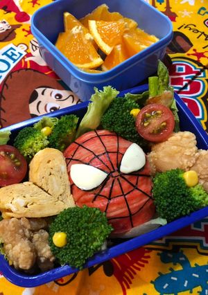 キャラ弁 スパイダーマン-レシピのメイン写真