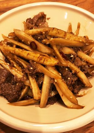 時短で贅沢な♡ごぼうと牛肉のきんぴら♡-レシピのメイン写真