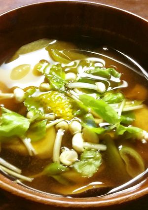マコモダケときのこのお味噌汁-レシピのメイン写真