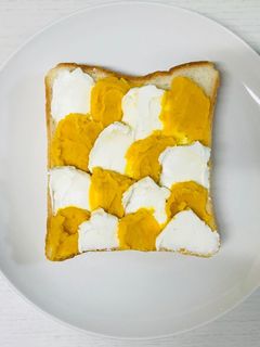 かぼちゃとクリチのウェーブトースト-レシピのメイン写真