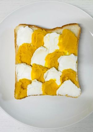 かぼちゃとクリチのウェーブトースト-レシピのメイン写真