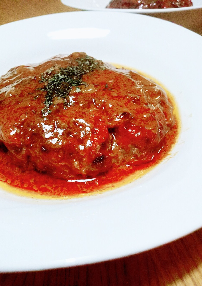 懐かしの味♡母の煮込みハンバーグ-レシピのメイン写真