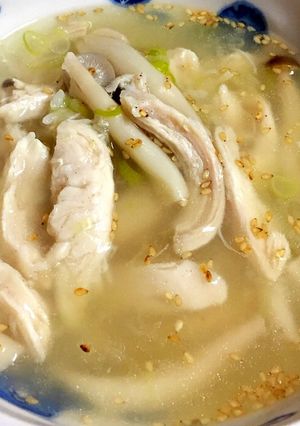 チキンサラダで参鶏湯風雑炊-レシピのメイン写真