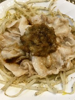 超かんたん「豚しゃぶもやし」!-レシピのメイン写真