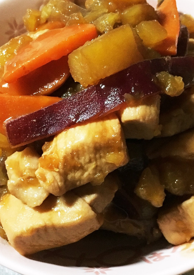 鶏手羽元とさつまいもの甘辛煮-レシピのメイン写真