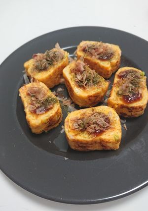 【簡単】玉子焼き機でお好み焼き＊お弁当-レシピのメイン写真