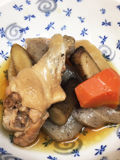 めんつゆであっさり手羽元根菜煮-レシピのメイン写真