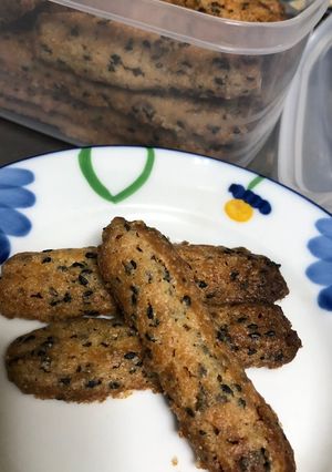 黒ごまクッキー-レシピのメイン写真