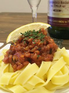 トマト三十三雑穀米ソースのパスタ-レシピのメイン写真