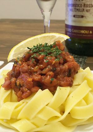 トマト三十三雑穀米ソースのパスタ-レシピのメイン写真