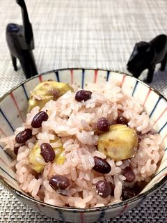 栗赤飯-レシピのメイン写真