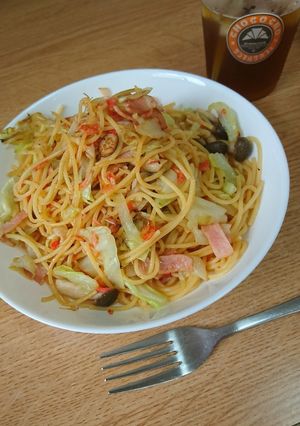 簡単、美味しい、キャベツと桜えびのパスタ-レシピのメイン写真