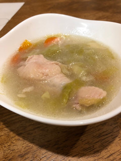 手羽元のもち麦スープ-レシピのメイン写真
