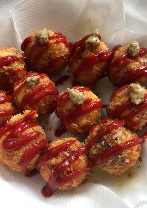 HMとたこ焼き器で!ひとくちチーズドック-レシピのメイン写真