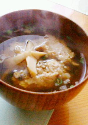 さんまのすり身でお吸い物-レシピのメイン写真