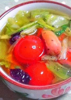 簡単レタスのスープ-レシピのメイン写真