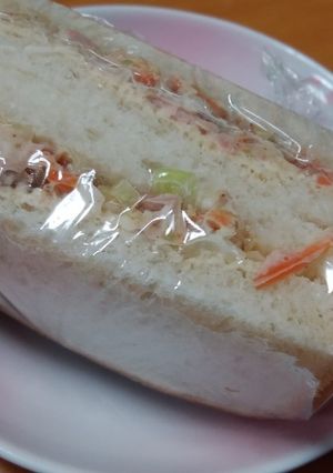 人参とキャベツのツナサンド-レシピのメイン写真
