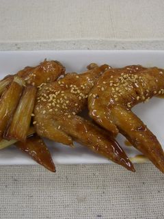 手羽先とねぎの黒酢煮-レシピのメイン写真