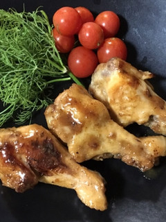 レンチンで時短☆手羽元で中華風照り焼き-レシピのメイン写真