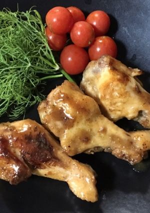 レンチンで時短☆手羽元で中華風照り焼き-レシピのメイン写真