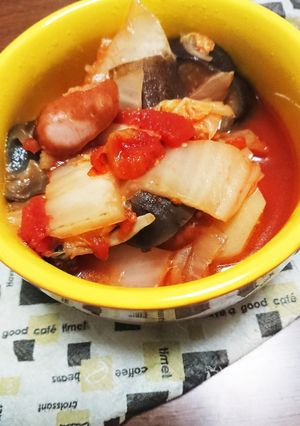 色々な野菜をいれてトマトスープ煮-レシピのメイン写真