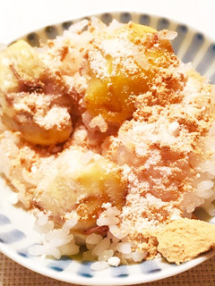 おはぎみたいで美味しいお手軽な栗ごはん♡-レシピのメイン写真