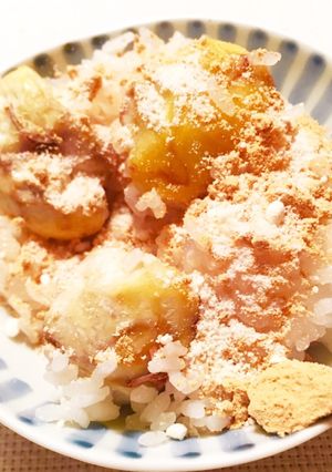 おはぎみたいで美味しいお手軽な栗ごはん♡-レシピのメイン写真