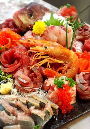 華やかなお刺身盛り合わせ♪-レシピのメイン写真