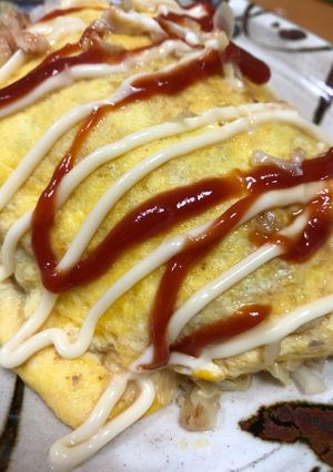 オムライスみたいなとん平焼き風-レシピのメイン写真