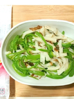 レンジ1分半☆お弁当おかず:竹輪ピーマン-レシピのメイン写真