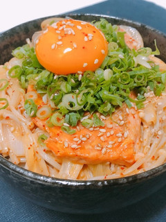 一人暮らしの韓国風ちゃんちゃん焼き丼-レシピのメイン写真