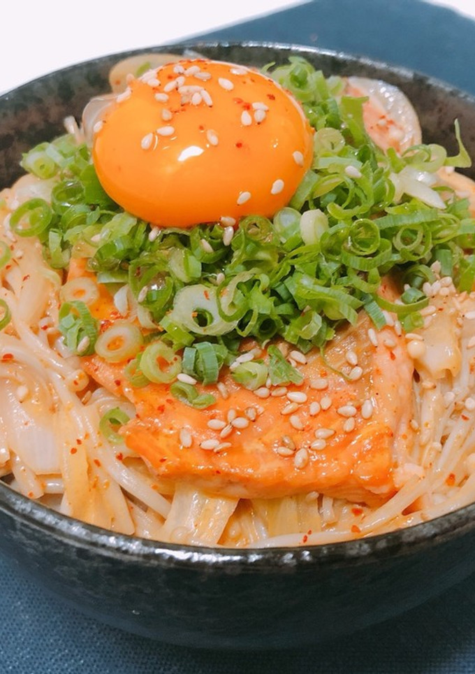 一人暮らしの韓国風ちゃんちゃん焼き丼-レシピのメイン写真