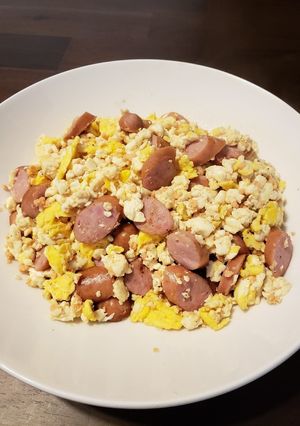 糖質制限♪豆腐とウインナーのチャーハン-レシピのメイン写真