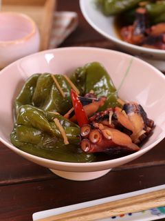 まるごとピーマンとたこのピリ辛含め煮-レシピのメイン写真