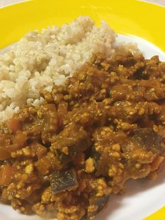 茄子とチキンの 和風キーマカレー-レシピのメイン写真