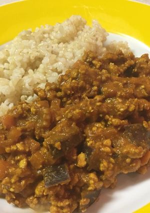 茄子とチキンの 和風キーマカレー-レシピのメイン写真