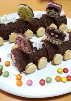 アンパンマン列車ケーキ-レシピのメイン写真