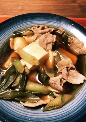 めんつゆで10分簡単☆フライパンで肉豆腐-レシピのメイン写真